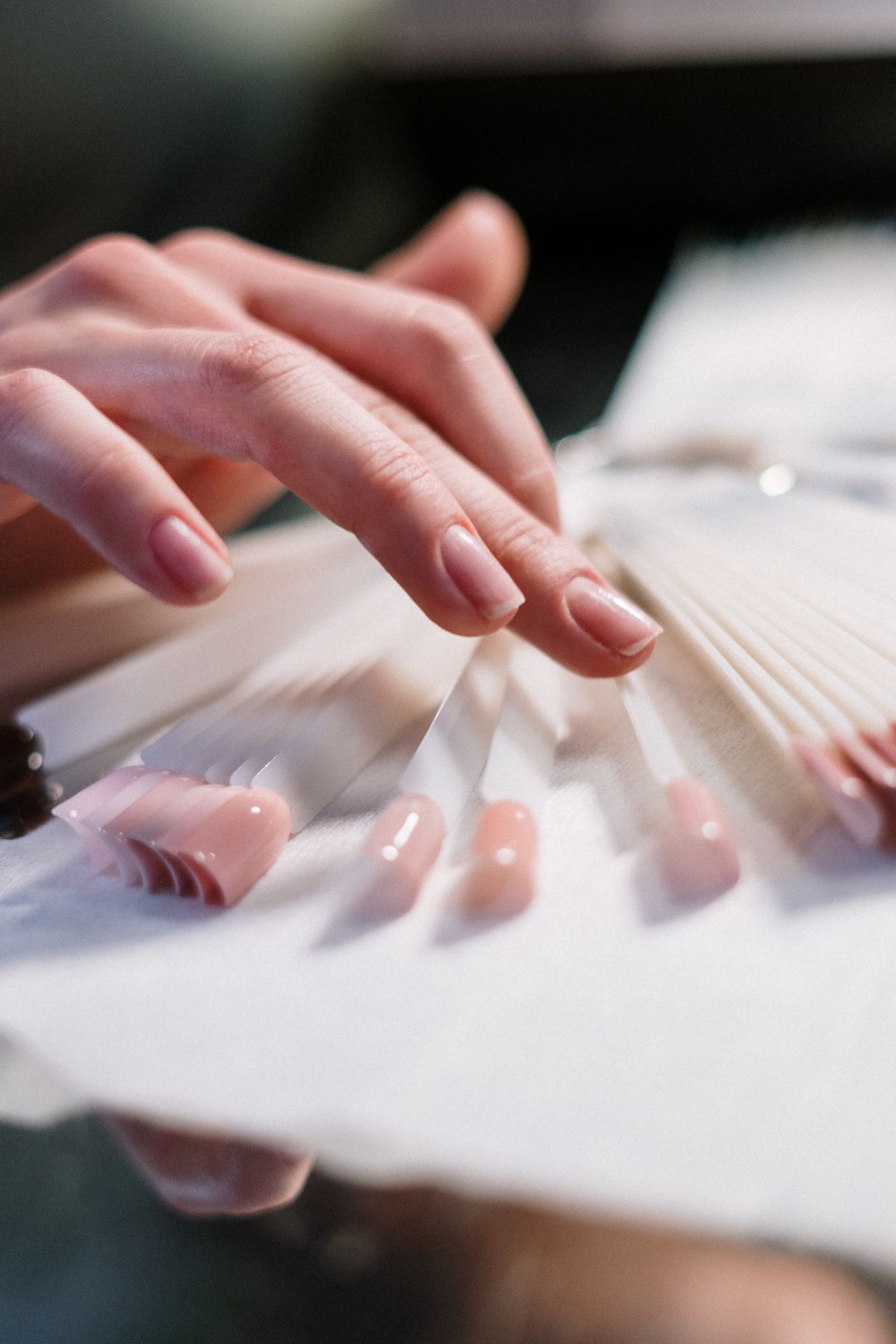Gel polish application, nail salon service